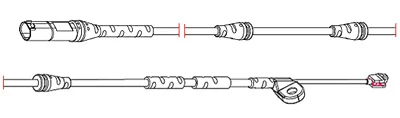 8290 CARRAB BRAKE PARTS Датчик износа тормозных колодок (фото 1)