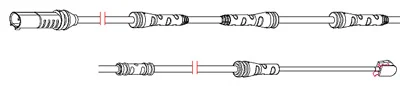 8305 CARRAB BRAKE PARTS Датчик износа тормозных колодок (фото 1)