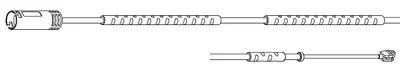 8308 CARRAB BRAKE PARTS Датчик износа тормозных колодок (фото 1)