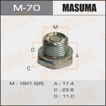 M-70 MASUMA Резьбовая пробка, масляный поддон (фото 1)