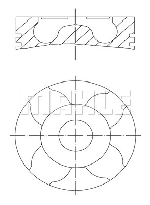 010 04 00 KNECHT/MAHLE Поршень (фото 1)