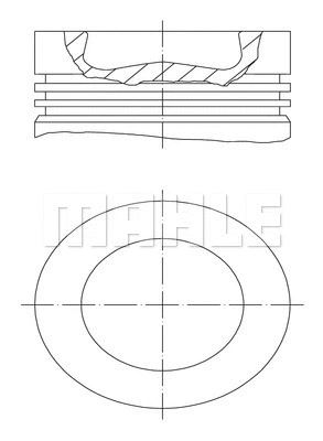 037 PI 00116 000 KNECHT/MAHLE Поршень (фото 1)