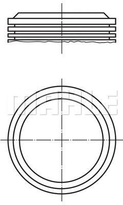 039 16 00 KNECHT/MAHLE Поршень (фото 1)
