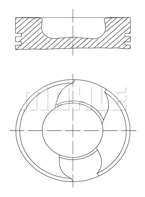 228 98 10 KNECHT/MAHLE Поршень (фото 1)