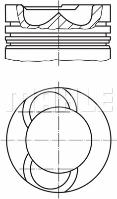 229 44 00 KNECHT/MAHLE Поршень (фото 1)
