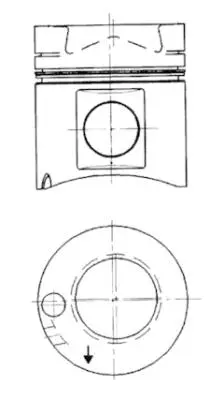 40176600 KOLBENSCHMIDT Поршень (фото 1)