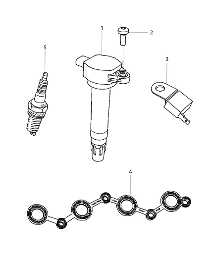 4606824AB CHRYSLER Катушка зажигания chrysler sebring, avenger/caliber/journey, jeep patriot 1.8-2.4i 06> (фото 7)