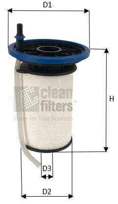 MG3612 CLEAN FILTERS Топливный фильтр (фото 2)
