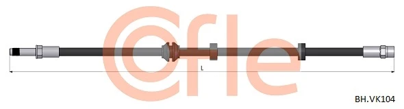 92.BH.VK104 COFLE Тормозной шланг (фото 2)