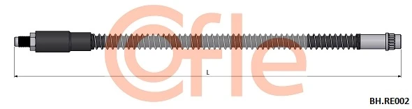 92.BH.RE002 COFLE Тормозной шланг (фото 2)