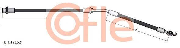 92.BH.TY152 COFLE Тормозной шланг (фото 2)