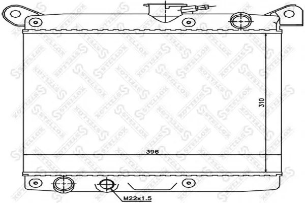 10-25751-SX STELLOX Радиатор охлаждения двигателя (фото 1)