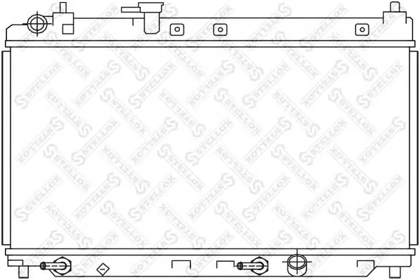 10-26674-SX STELLOX Радиатор охлаждения двигателя (фото 1)