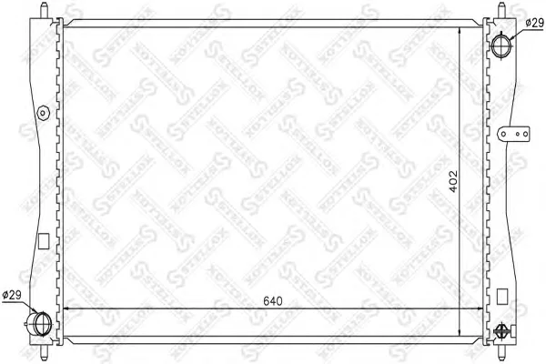 10-26696-SX STELLOX Радиатор охлаждения двигателя (фото 1)
