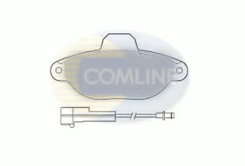 CBP2509 COMLINE Комплект тормозных колодок, дисковый тормоз (фото 2)