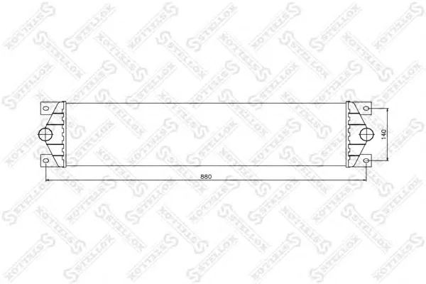 10-40136-SX STELLOX Интеркулер (радиатор интеркулера) (фото 1)