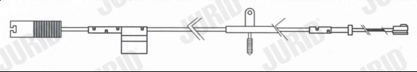 FWI365 JURID Сигнализатор, износ тормозных колодок (фото 1)