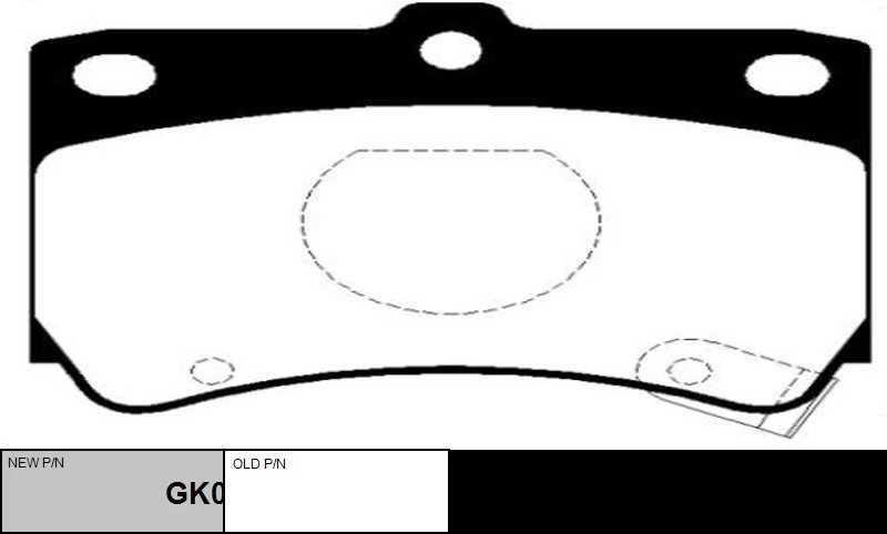 GK0508 CTR Комплект тормозных колодок, дисковый тормоз (фото 2)