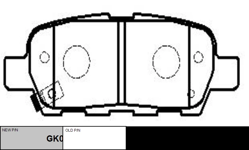 CKN-17 CTR Комплект тормозных колодок, дисковый тормоз (фото 2)