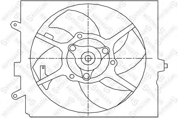 29-99049-SX STELLOX Вентилятор охлаждения радиатора (фото 1)