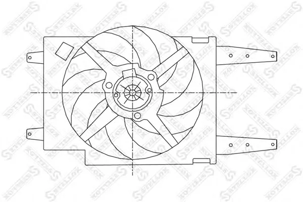 29-99061-SX STELLOX Вентилятор охлаждения радиатора (фото 1)