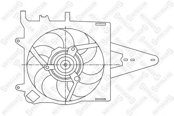 29-99086-SX STELLOX Вентилятор охлаждения радиатора (фото 1)