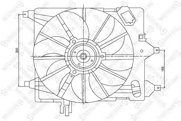 29-99123-SX STELLOX Вентилятор охлаждения радиатора (фото 1)