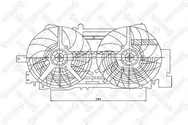 29-99156-SX STELLOX Вентилятор охлаждения радиатора (фото 1)