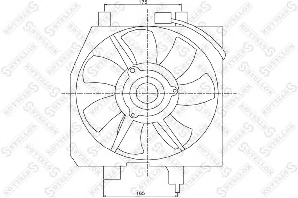 29-99161-SX STELLOX Вентилятор охлаждения радиатора (фото 1)