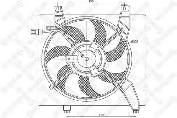 29-99184-SX STELLOX Вентилятор охлаждения радиатора (фото 1)