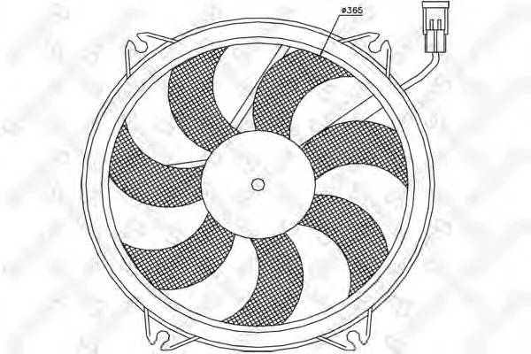 29-99277-SX STELLOX Вентилятор охлаждения радиатора (фото 1)