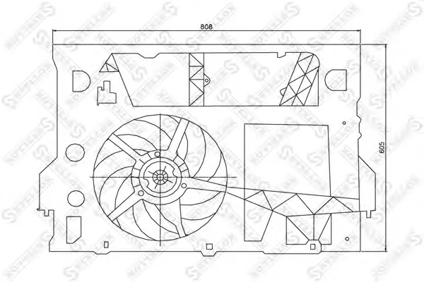 29-99289-SX STELLOX Вентилятор охлаждения радиатора (фото 1)