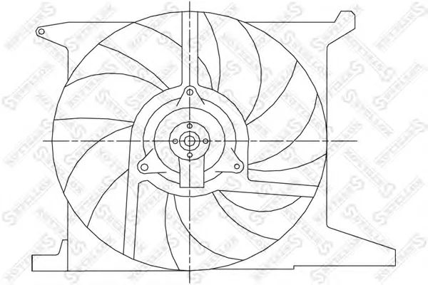 29-99305-SX STELLOX Вентилятор охлаждения радиатора (фото 1)