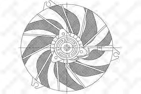 29-99336-SX STELLOX Вентилятор охлаждения радиатора (фото 1)