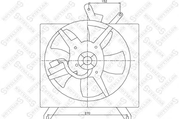 29-99347-SX STELLOX Вентилятор охлаждения радиатора (фото 1)