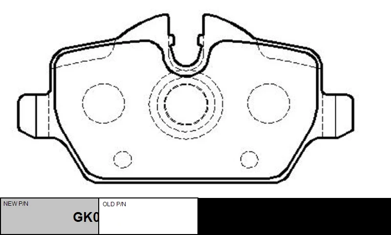 CKB-22 CTR Комплект тормозных колодок, дисковый тормоз (фото 2)