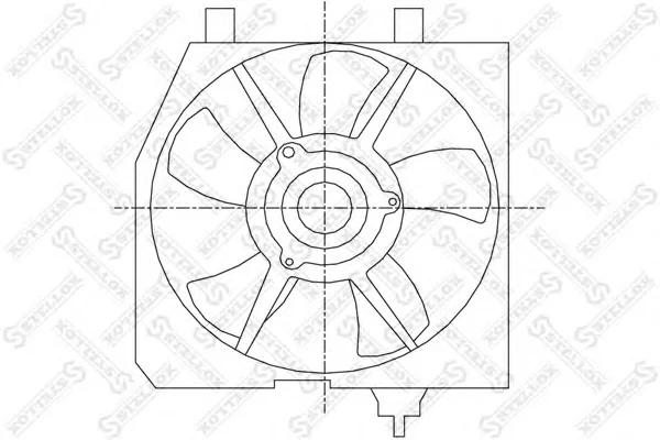 29-99449-SX STELLOX Вентилятор охлаждения радиатора (фото 1)
