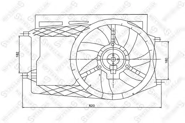 29-99452-SX STELLOX Вентилятор охлаждения радиатора (фото 1)