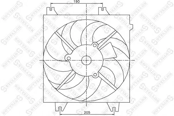 29-99467-SX STELLOX Вентилятор охлаждения радиатора (фото 1)