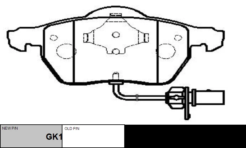 CKVW-5 CTR Комплект тормозных колодок, дисковый тормоз (фото 2)