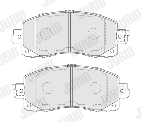 574044J JURID Комплект тормозных колодок, дисковый тормоз (фото 2)
