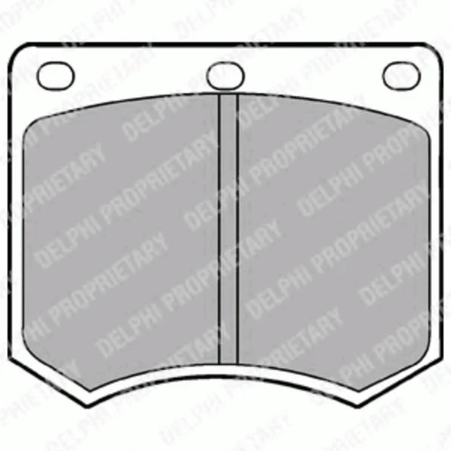 LP154 DELPHI Комплект тормозных колодок, дисковый тормоз (фото 2)