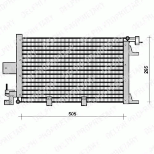 TSP0225053 DELPHI Конденсатор, кондиционер (фото 2)