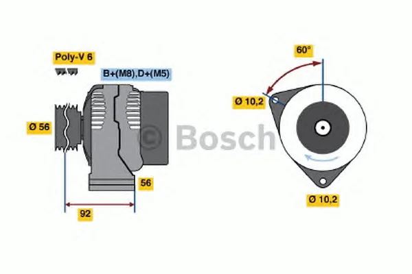 0 123 510 074 BOSCH Генератор (фото 1)