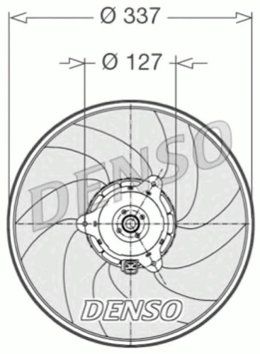 DER21002 DENSO Вентилятор, охлаждение двигателя (фото 2)