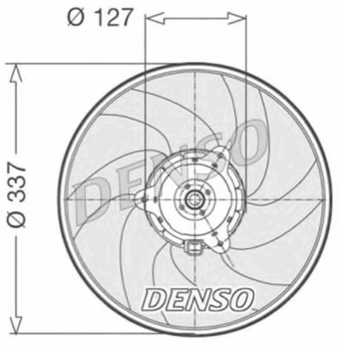 DER21003 DENSO Вентилятор, охлаждение двигателя (фото 2)