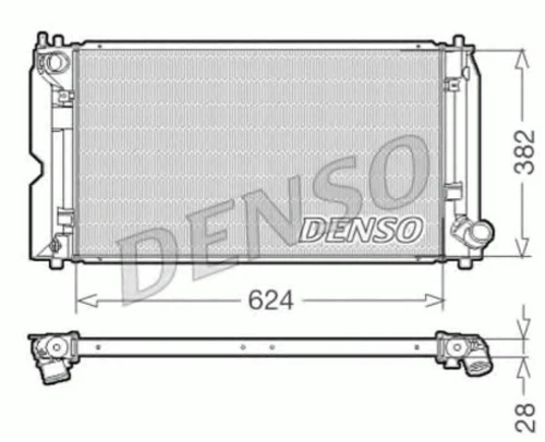 DRM50012 DENSO Радиатор, охлаждение двигателя (фото 2)