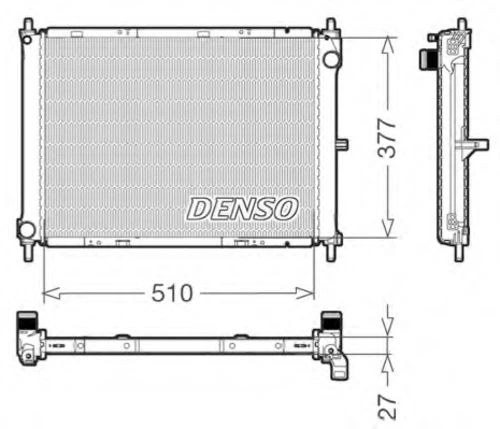 DRM46003 DENSO Радиатор, охлаждение двигателя (фото 2)