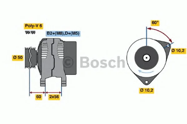 0 124 515 080 BOSCH Генератор (фото 1)