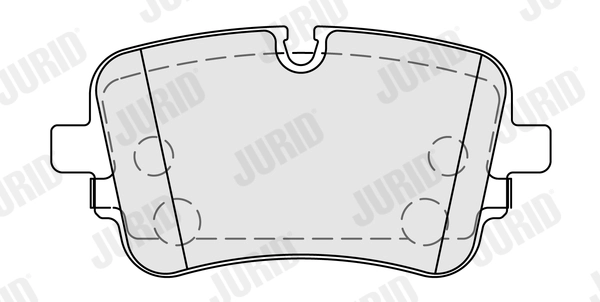 574104J JURID Комплект тормозных колодок, дисковый тормоз (фото 1)